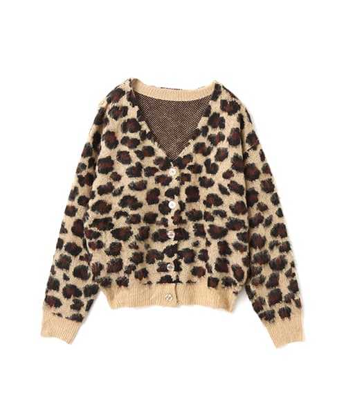 atmos pink Leopard Knit Cardigan