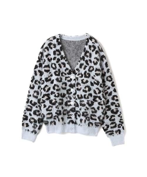 atmos pink Leopard Knit Cardigan