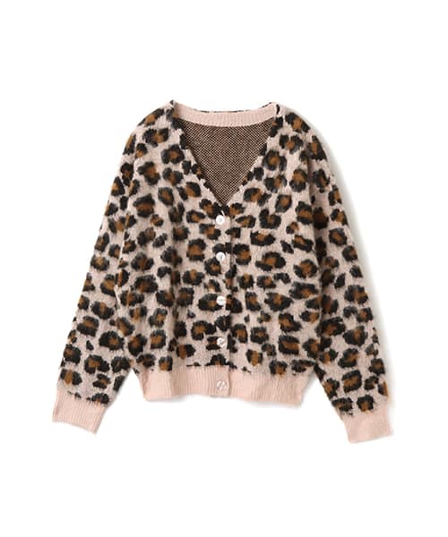 atmos pink Leopard Knit Cardigan