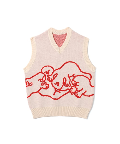 MARIA SAKURAI x atmos pink Ghost Knit Vest