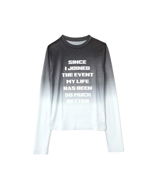 atmos pink See-Through Logo Tops BLACK - ブラック