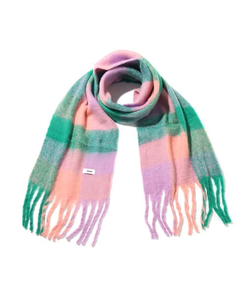 atmos pink Check Scarf