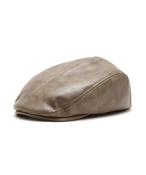 atmos pink Faux Leather Casquette BROWN - ブラウン
