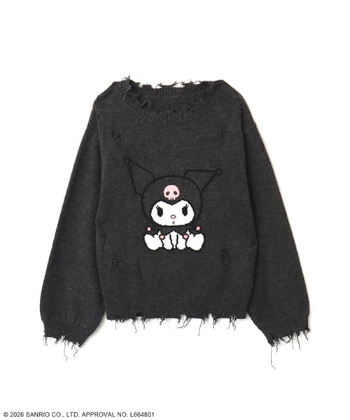 atmos pink x KUROMI Knit Top
