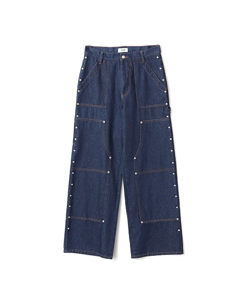 atmos pink Studs Denim Pants
