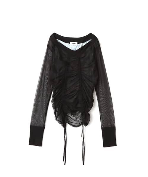 atmos pink See-through Layered LS T-shirt BLACK アトモス ピンク シースルー レイヤード エルエス ティーシャツ ブラック