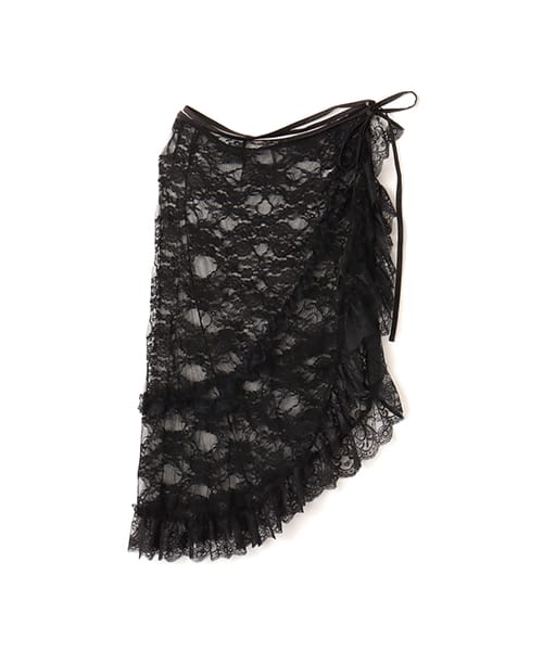atmos pink Lace Wrap Skirt
