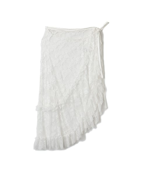 atmos pink Lace Wrap Skirt