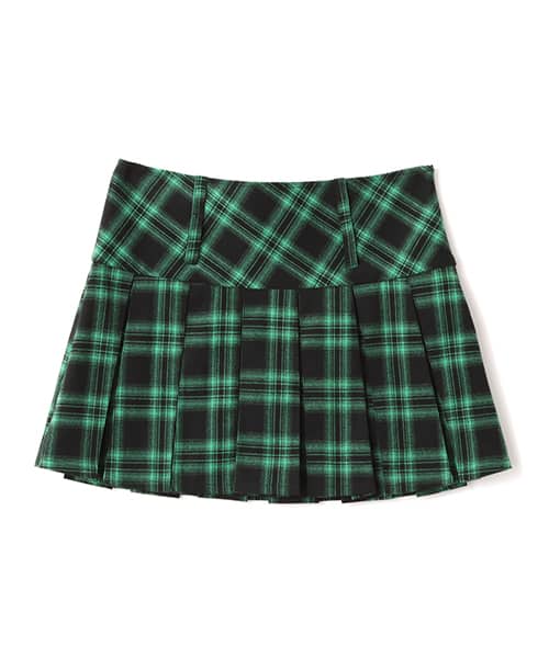 atmos pink Plaid Mini Skirt