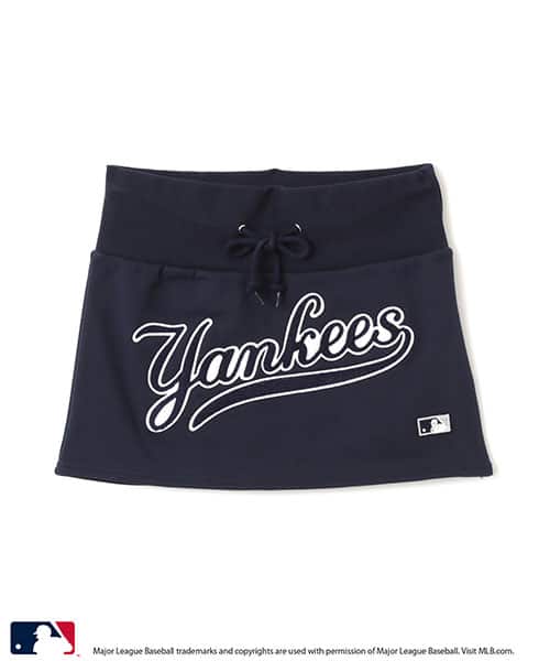 atmos pink MLB Logo Sweat Skirt NAVY - ネイビー
