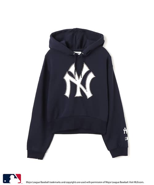atmos pink MLB Studs Logo Sweat Hoodie NAVY - ネイビー