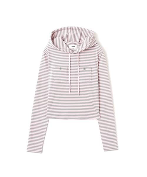 atmos pink Border Hoodie PINK - ピンク