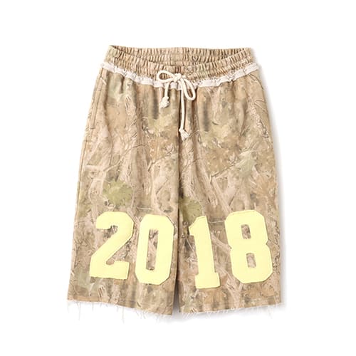 atmos pink Damaged Half Sweat Pants CAMOUFLAGE