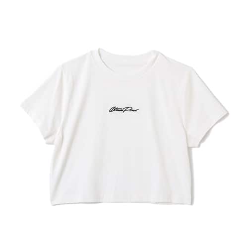 atmos pink Classic Embroidery Logo Short T-shirt WHITE