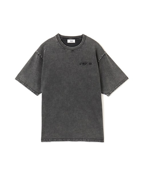 atmos pink Bleached Finishing T-shirt BLACK