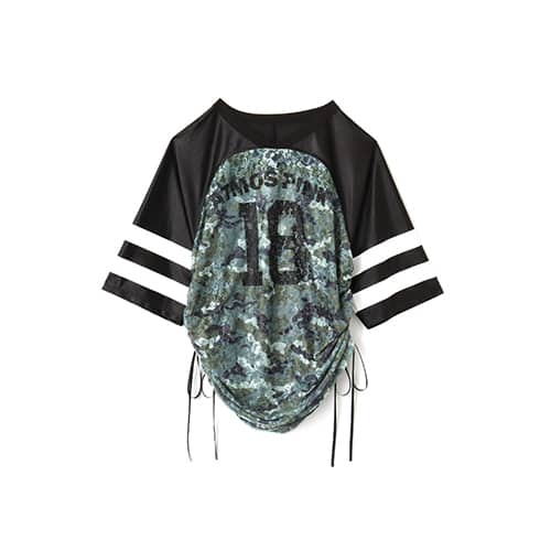 atmos pink Lace Docking T-shirt CAMOUFLAGE