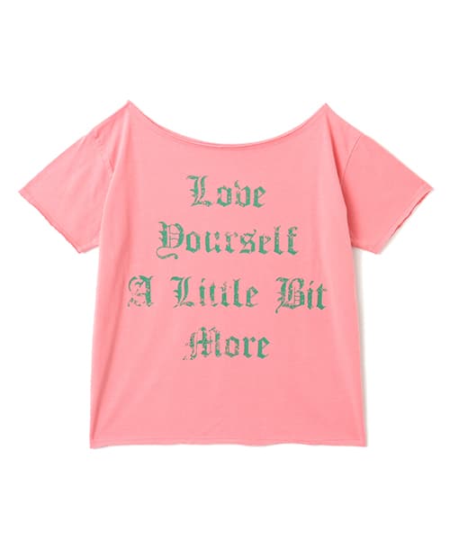 atmos pink Vintage Off-Shoulder T-shirt PINK