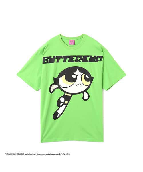 The Powerpuff Girls x atmos pink Color T-shirt GREEN(ザ The Powerpuff Girls x atmos pink Color T-shirt GREEN(ザ