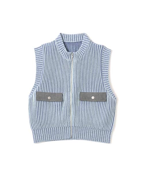 atmos pink Pigment Knit Vest BLUE
