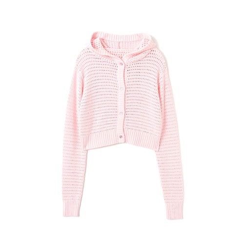 atmos pink Hoodie Knit Cardigan PINK
