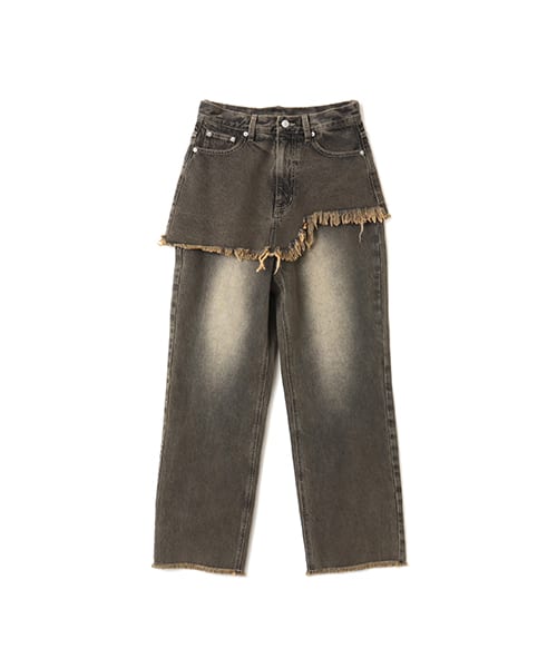 atmos pink Layered Denim Pants