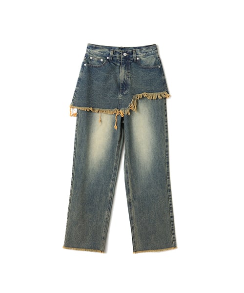 atmos pink Layered Denim Pants