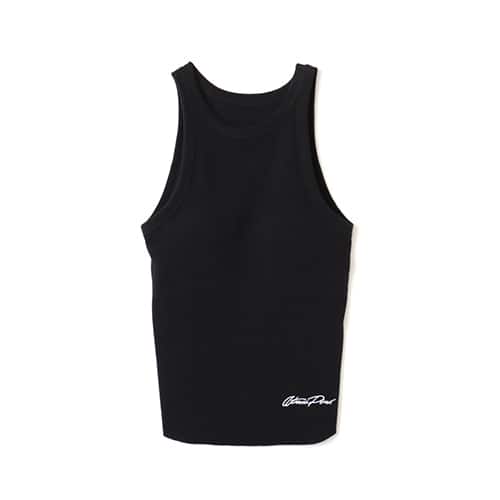 atmos pink Logo Embroidery Tank Top BLACK