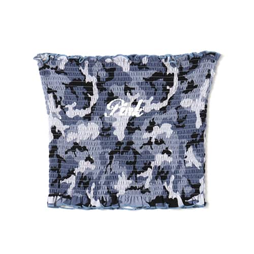 atmos pink Camouflage Shirring Baretop CAMOUFLAGE BLUE