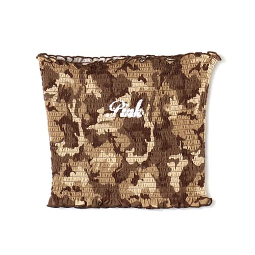 atmos pink Camouflage Shirring Baretop CAMOUFLAGE BROWN