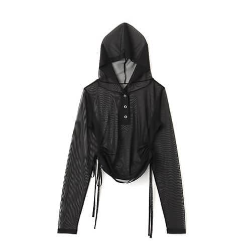 atmos pink See-through Hoodie BLACK
