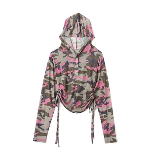 atmos pink See-through Hoodie CAMOUFLAGE BEIGE