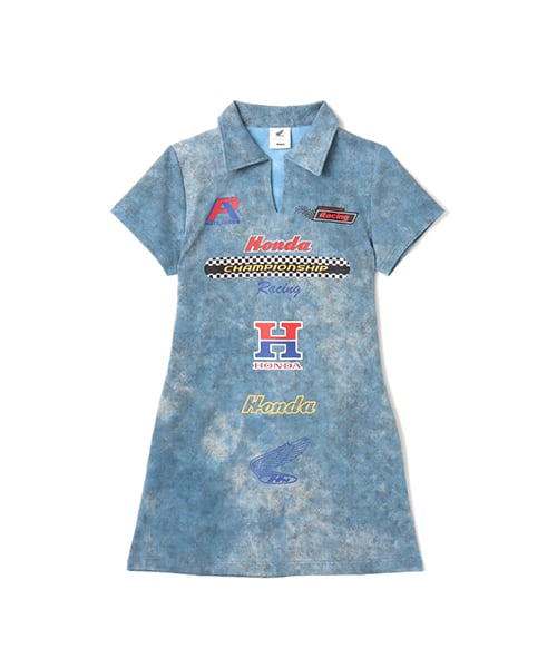 HONDA x atmos pink Racing Dress BLUE