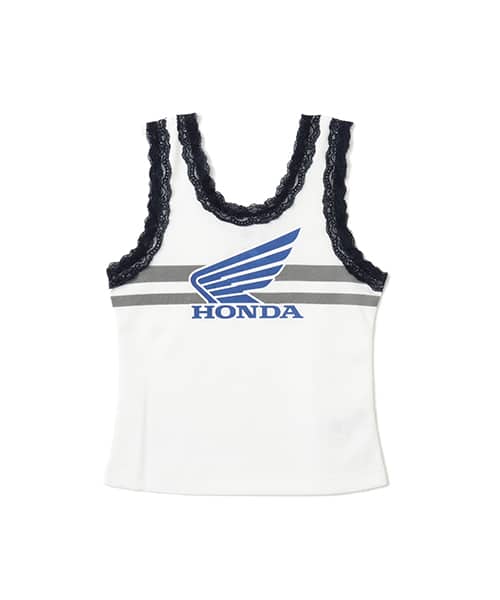 HONDA x atmos pink Racing Tank Top IVORY