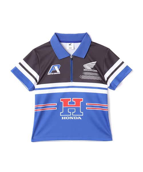 HONDA x atmos pink Racing Polo Shirt BLUE