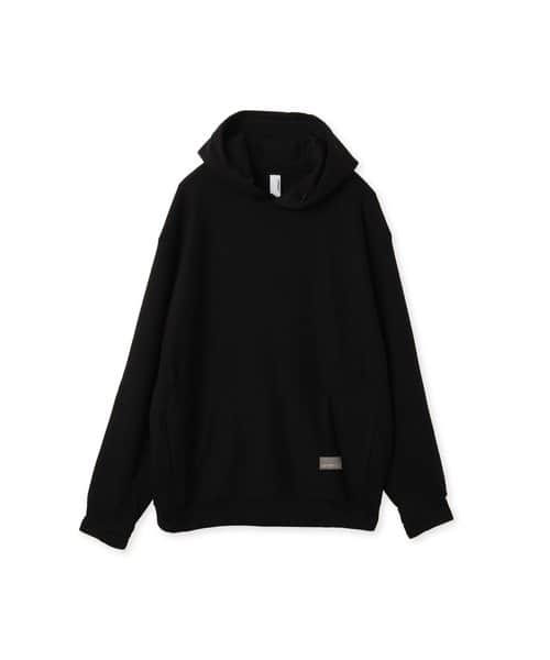 Poliquant THE LINKED SINGLE PART L/S  HOODED SWEATSHIRT BLACK - ブラック