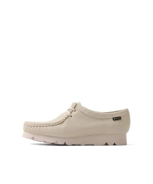 Clarks Wallabee.GTX White Leather - ホワイト