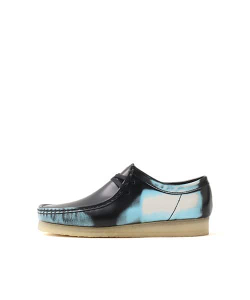 Clarks Wallabee Black Brush Off - ブラック