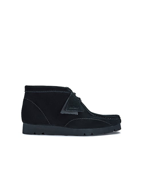 CLARKS Wallabee Boot PAF Black Suede - ブラック