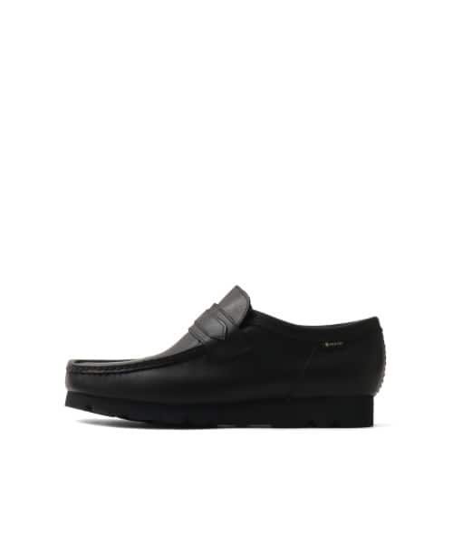 Clarks WallaLoaferGTX Black Leather - ブラック