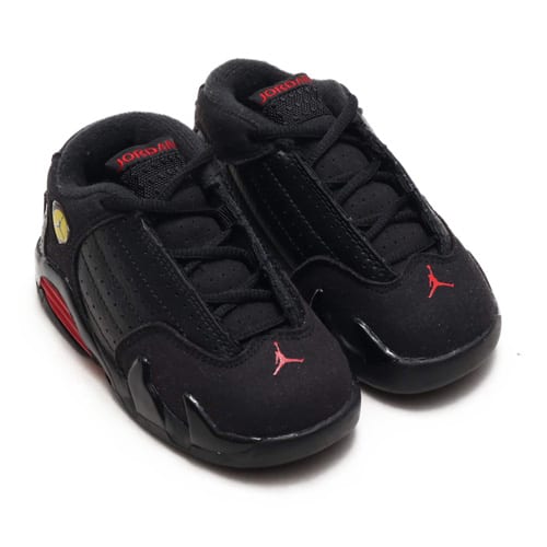 JORDAN BRAND JORDAN 14 RETRO BT  BLACK/VARSITY RED-METALLIC SILVER