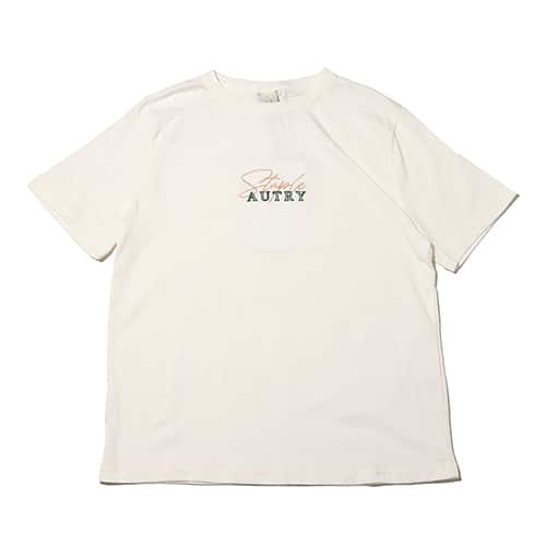 AUTRY T-SHIRT STAPLE MAN WHITE 23FA-I オートリー ティー