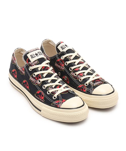 CONVERSE ALL STAR AGED LG OX / JURASSIC PARK BLACK - ブラック