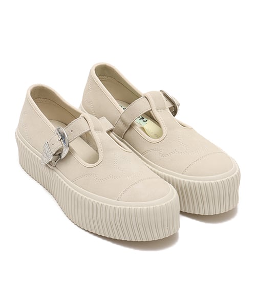 CONVERSE ALL STAR LIFTD RIBTAPE T-STRAP WT OX  STONE WHT - ホワイト