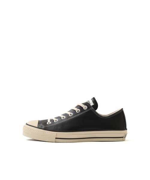 CONVERSE LEATHER ALL STAR J OX  BLACK - ブラック
