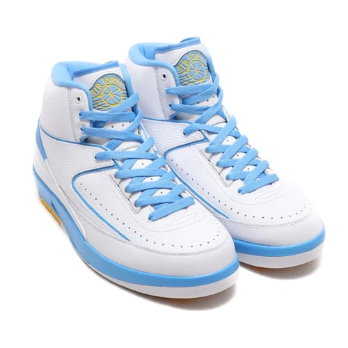 JORDAN BRAND AIR JORDAN 2 RETRO  WHITE/UNIVERSITY BLUE-VARSITY MAIZE