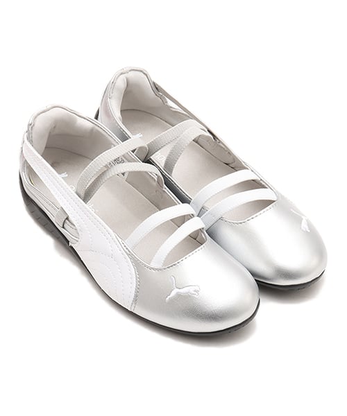 PUMA SPEEDCAT BALLET METALLIC WNS PUMA SILVER-PUMA WHITE