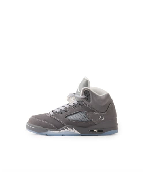 JORDAN BRAND AIR JORDAN 5 RETRO (GS) LT GRAPHITE/WHITE-WOLF GREY - グレー