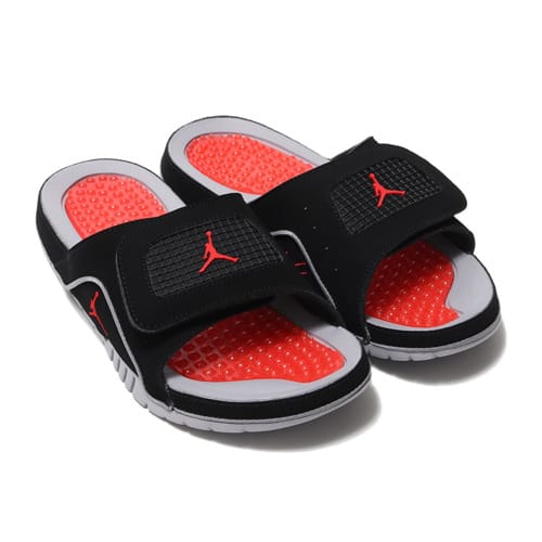 JORDAN BRAND JORDAN HYDRO IV RETRO BLACK/FIRE RED-CEMENT GREY 19SU-I