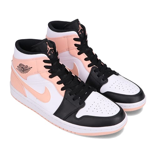 JORDAN BRAND AIR JORDAN 1 MID WHITE/ARCTIC ORANGE-BLACK 21SU-I