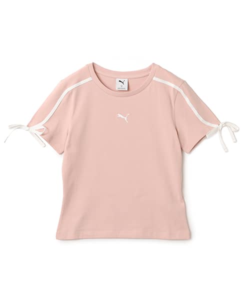 PUMA T7 MODERN DELIGHT SLIM SHORT TSHIRT ROSE QUARTZ